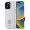 Guess GUHCP16LM4DGPH iPhone 16 Pro 6.3  biały/white hardcase Silicone Logo Strass 4G